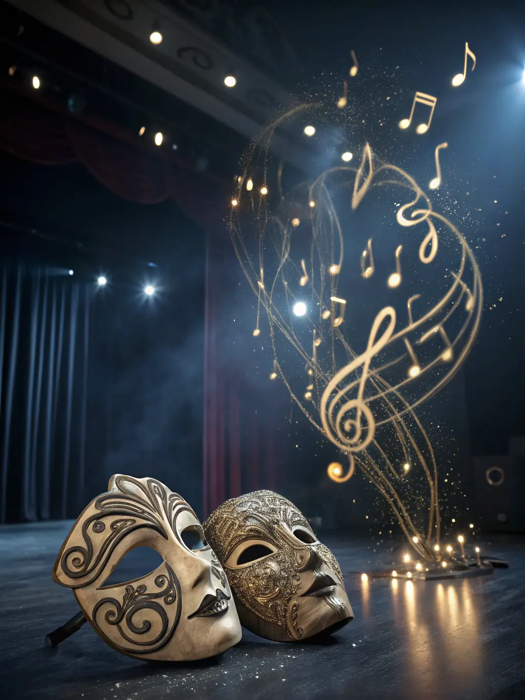 A visually striking image of a contemporary circus performance, showcasing innovative choreography, costumes, and stage design.